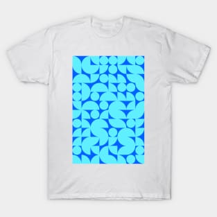 Kids Bluish Geometric Pattern - Shapes #2 T-Shirt